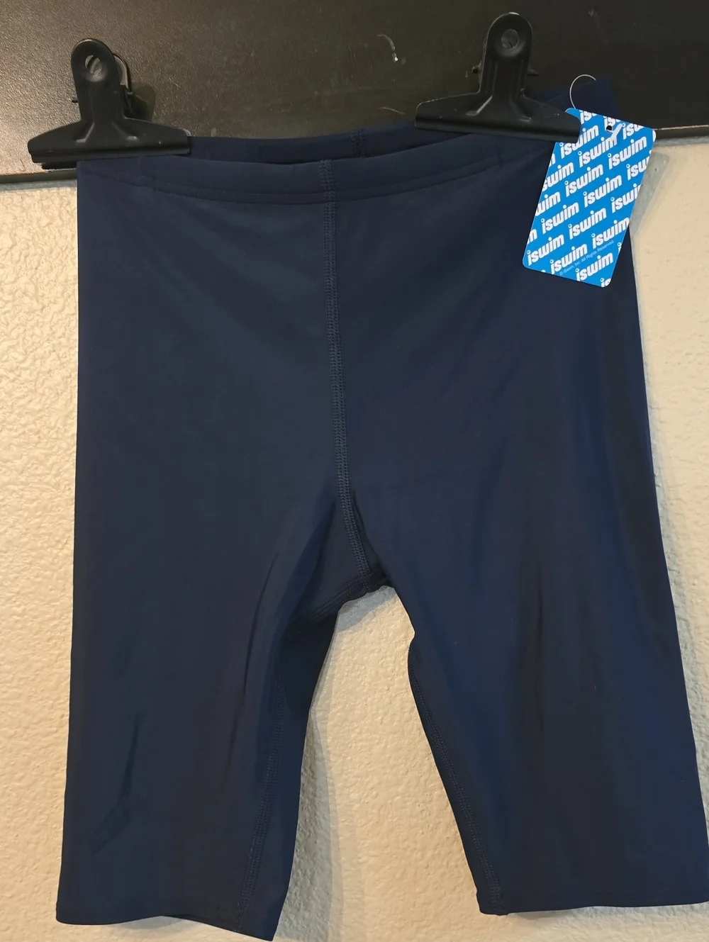 Kids Navy Swim Jammer Shorts by